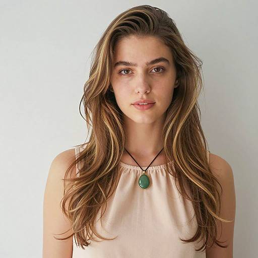 Photorealistic Portrait of Long Wavy Hair