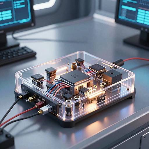 Futuristic Transparent HD Converter