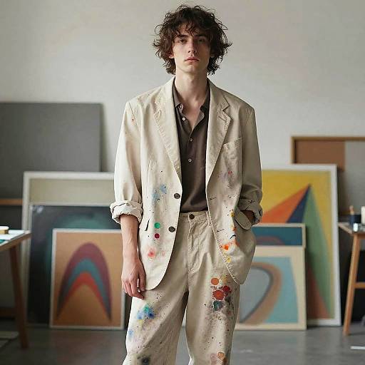 Creative Artist in Sloppy Suit