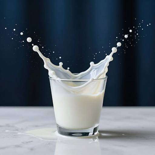 Abstract Milk Wave Splash Art