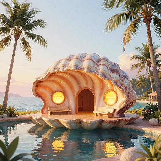 Enchanted Seashell Choir Pavilion