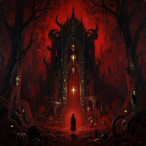 Surreal Gothic Utopia Painting