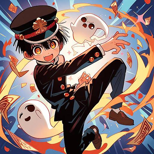 Illustration of Hanako (jibaku shounen hanako-kun), jibaku shounen hanako-kun in the style of Sookmo