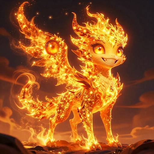 Sunfire Sylph with Flaming Sky