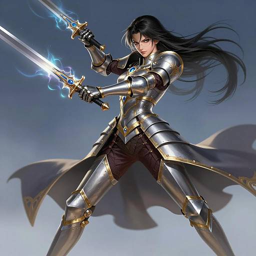 Warrior Princess Duel in Royal Armor