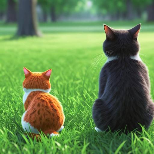 A Cat's Serene Outdoor Adventure
