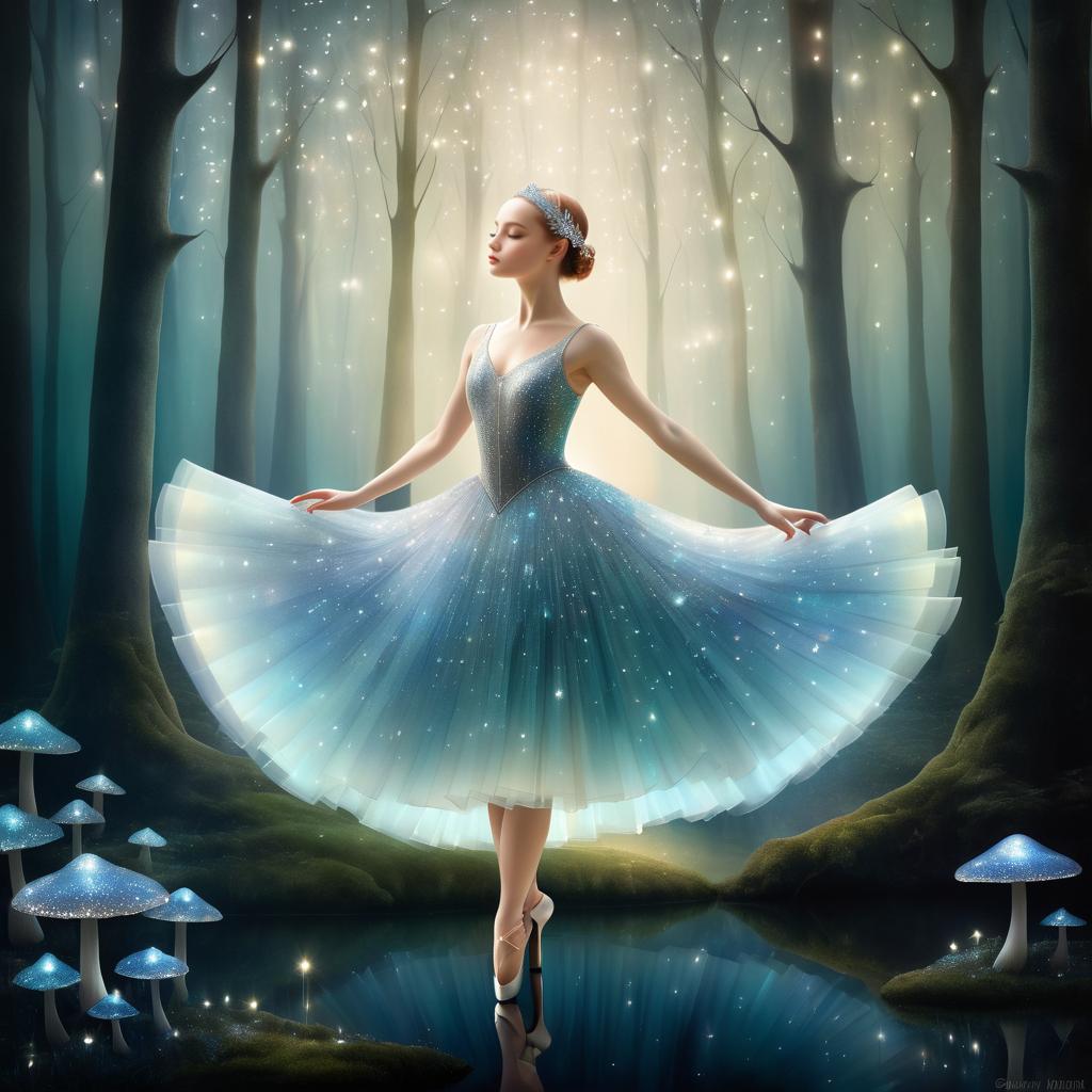 Enchanted Ballerina in Crystal Gown