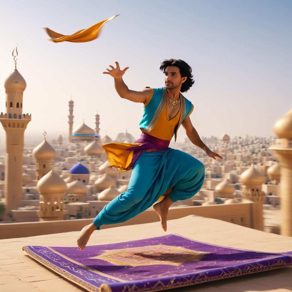 Cinematic Aladdin Magic Carpet Scene