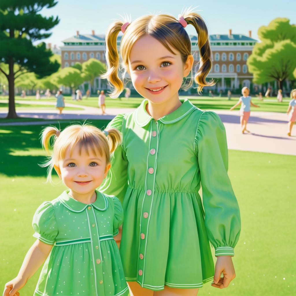 Joyful Toddler Portrait in Sunny Park