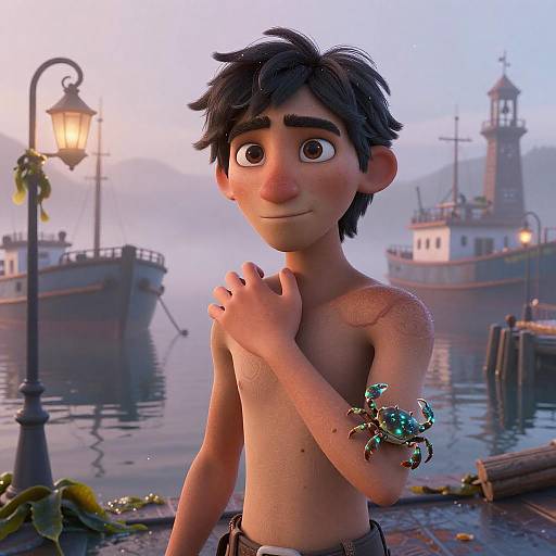 Mythic Mariner at Dawn in Fog