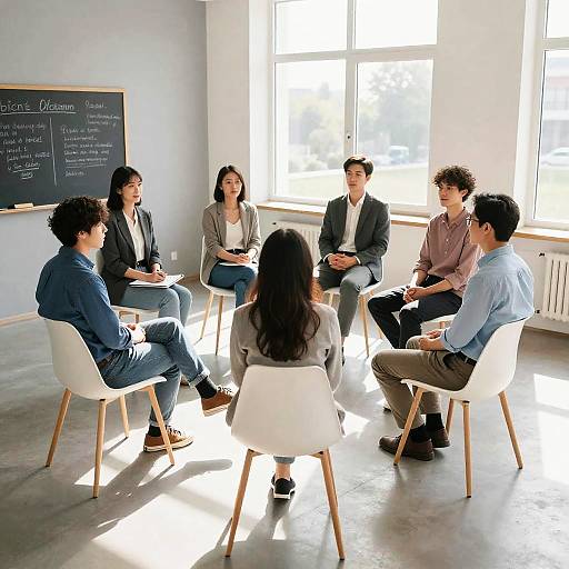 Sunlit Small Group Meeting in Circle