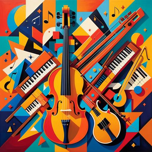 Cubist Waves of Color and Fashion