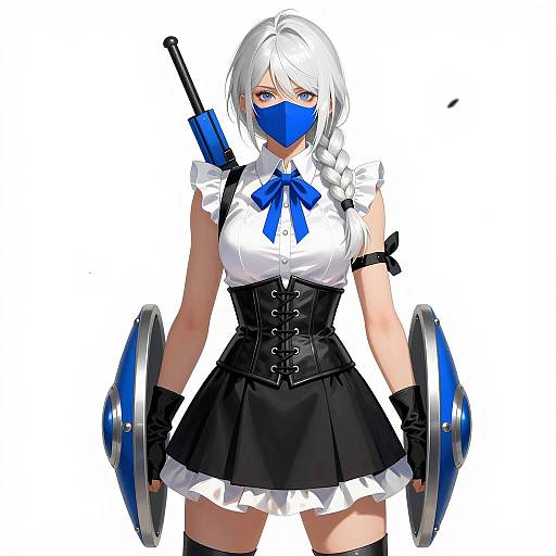 Fierce Warrior Woman in Digital Art