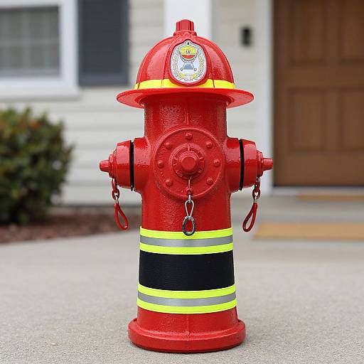 Fire Hydrant in Fireman Costume