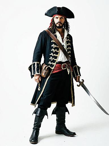 Full-Body Solo Male Pirate Portrait