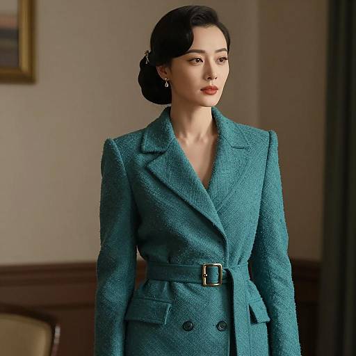 Cinematic Realism: Stylish Woman's Portrait