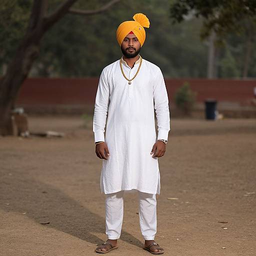 Indian Male in National Costume