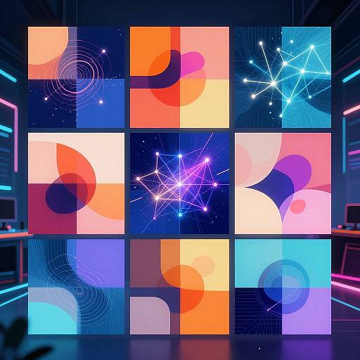 AI Abstract Art Digital Collage