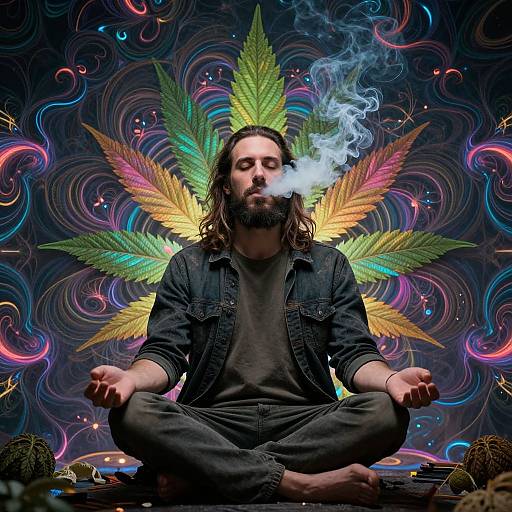 Psychedelic Beard Meditation Vibes