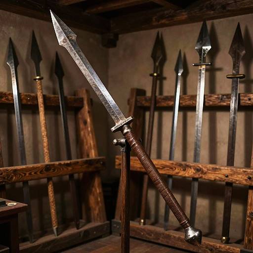 Rustic Halberd in Medieval Armory