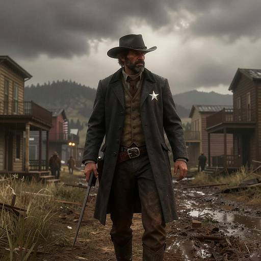 Cinematic Stormy Chase in the Wild West