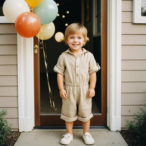 Playful Fashion Portrait of a Toddler Boy