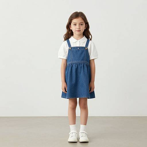 Kidcore Little Girl Blue Dress