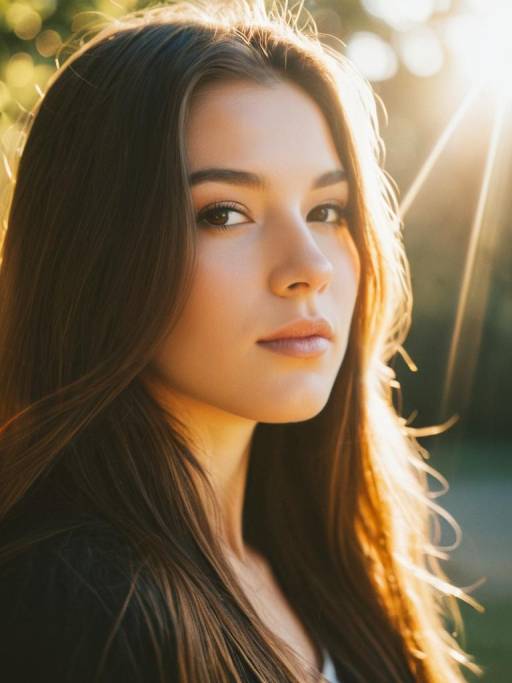 Young Woman Portrait in Warm Natural Light