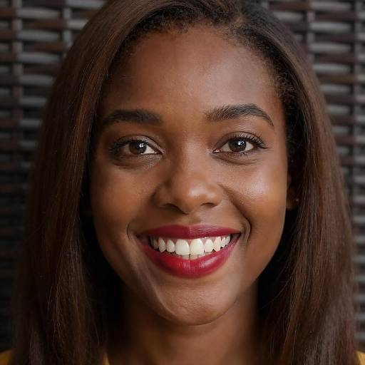 Smiling African-American Woman Close-Up