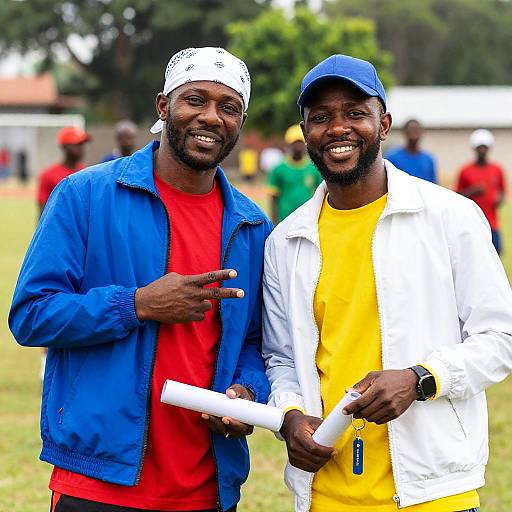 Joyful Moments: African American Friends Outdoors