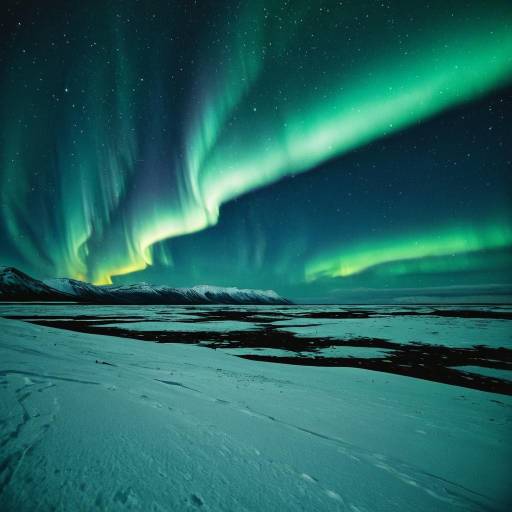 Northern Lights over Arctic Tundra Northern Lights over Arctic Tundra