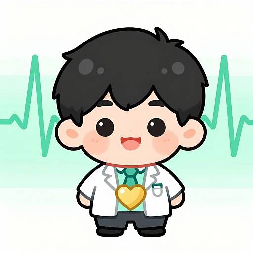 Cute Doctor Boy Mascot Design