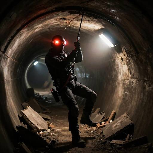 Daring Vigilante Medic Scales Subway Tunnel