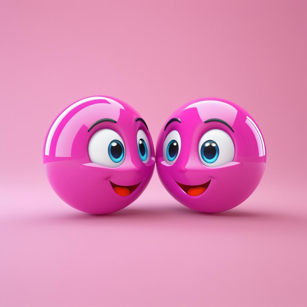 Charming 3D Love Emoji Render