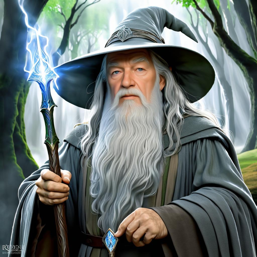 Epic Gandalf Fantasy Illustration Artwork