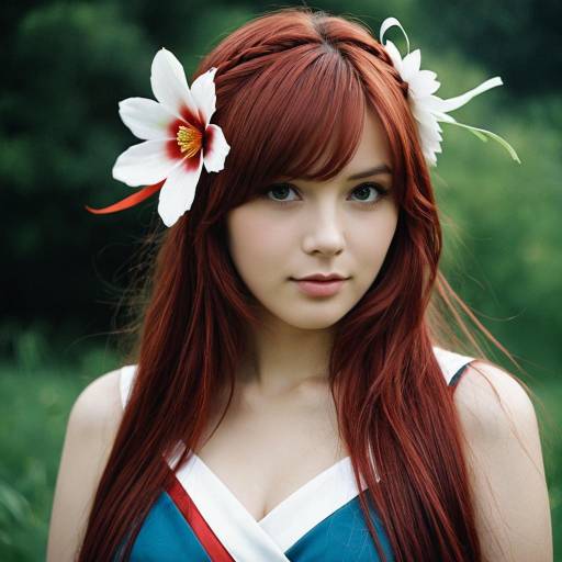 Sukuna Woman Cosplay with Floral Details