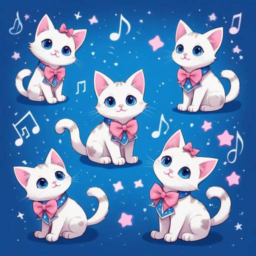 Enchanting Cat Portraits Under the Stars
