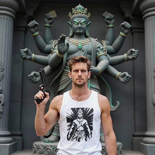 Fierce Deity and Armed Man Encounter