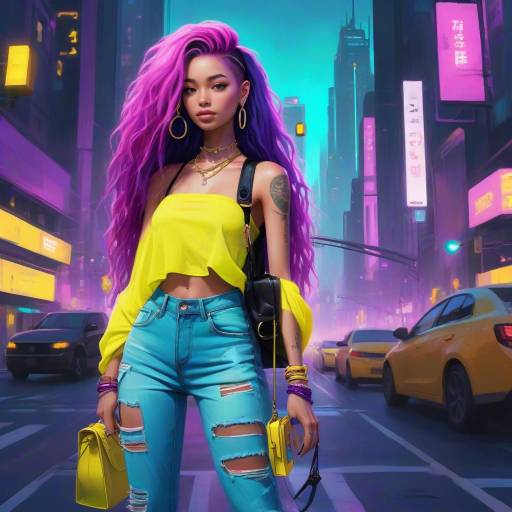 Empowerment in Neon Urban Vibes Empowerment in Neon Urban Vibes
