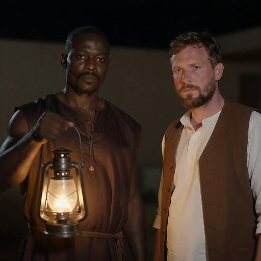 Illuminated Faces in Dim Light