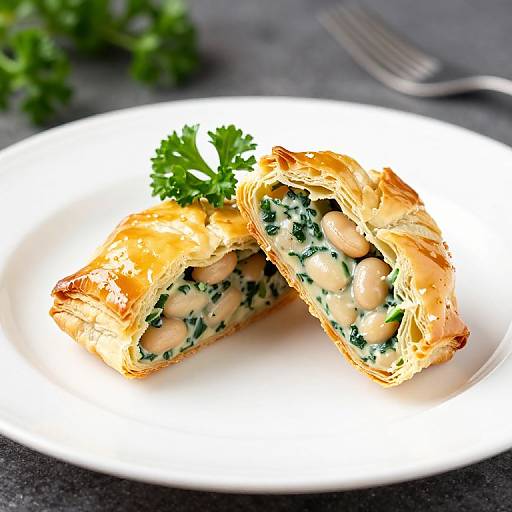 Golden Puff Pastry with Creamy Filling