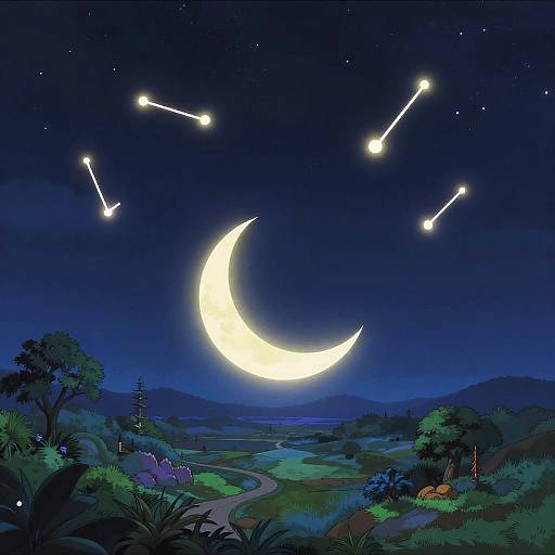 Anime Starry Night Skybox
