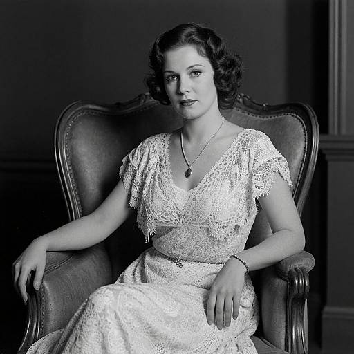 Vintage 1920s Elegant Woman Portrait
