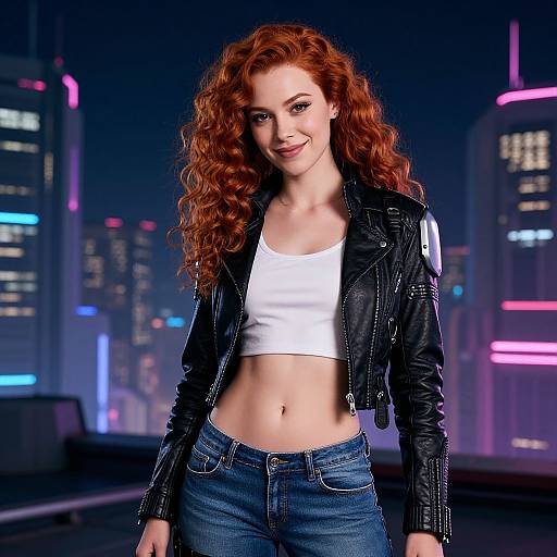 Cyberpunk Portrait of Judith Hoag