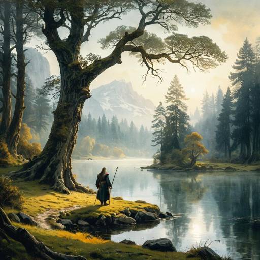 Théoden's Ethereal Watercolor Landscape Théoden's Ethereal Watercolor Landscape