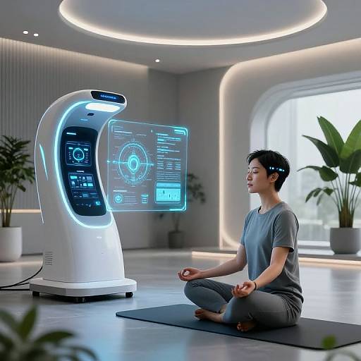 Futuristic Wellness with Tech Integration