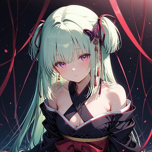 Illustration of Murasame (senren), senren banka in the style of Kat (bu-kunn)