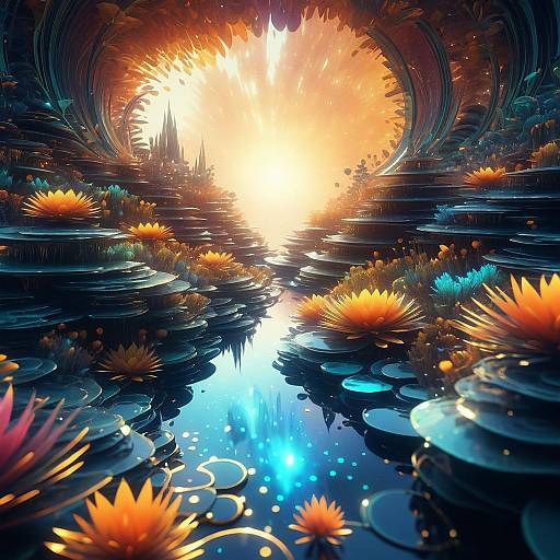 Shamanic Micro World of Glowing Nature