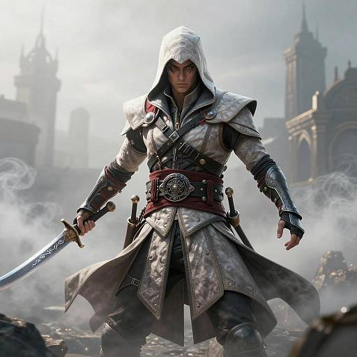 Assassin's Creed Cosplay with Curved Scimitar