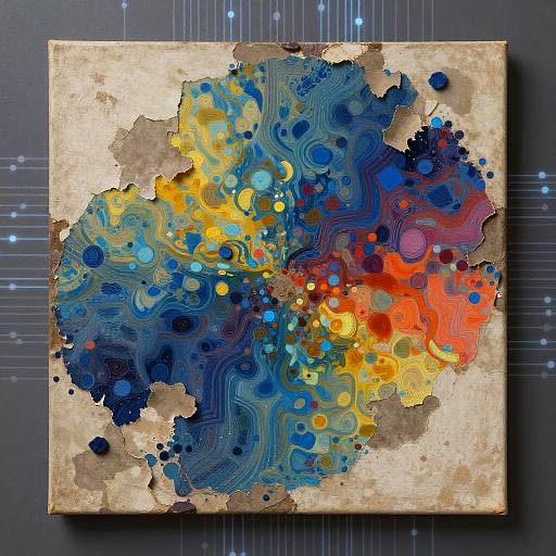 Digital AI Inpainting Art Restoration